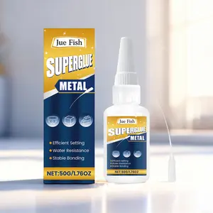 Metal Adhesive Wood Metal Plastic Glue, Home Use Waterproof Metal Cement, Versatile Industrial & DIY Strong Bonding Agent