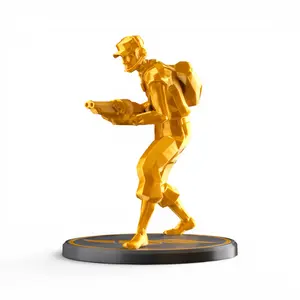 TF2 Scout Figurine, 3D Printed Low Poly Team Fortress 2 Scout Statue