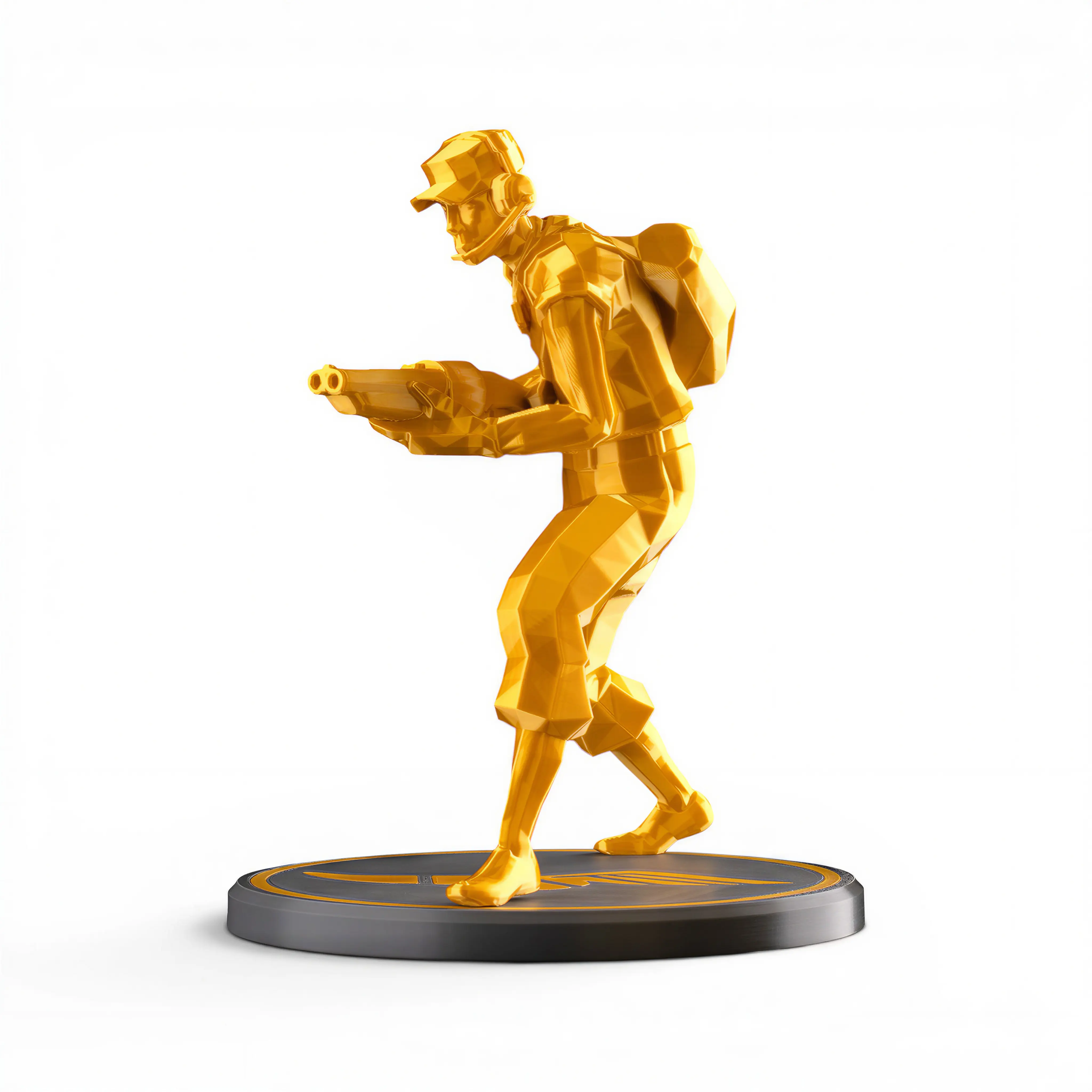TF2 Scout Figurine, 3D Printed Low Poly Team Fortress 2 Scout Statue