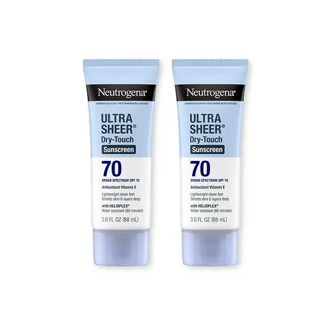 Neutrogena Ultra Sheer SPF 70 Duo | Lightweight, Fast-absorbing Broad Spectrum SPF 70 Sunscreen Lotion