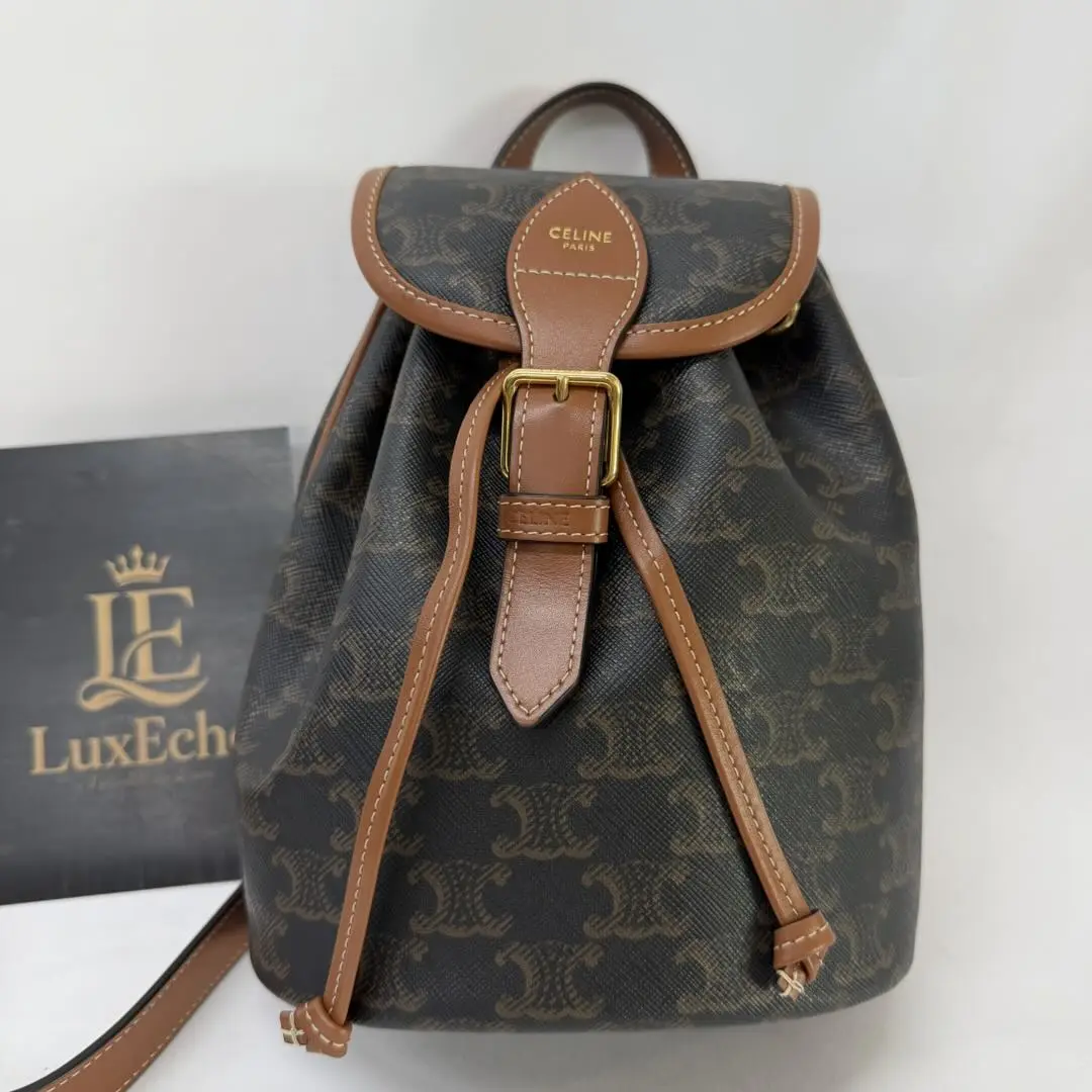 Pre-owned Celine Triomphe Mini Monogram Canvas Backpack, 2022 Year ZJC20260165