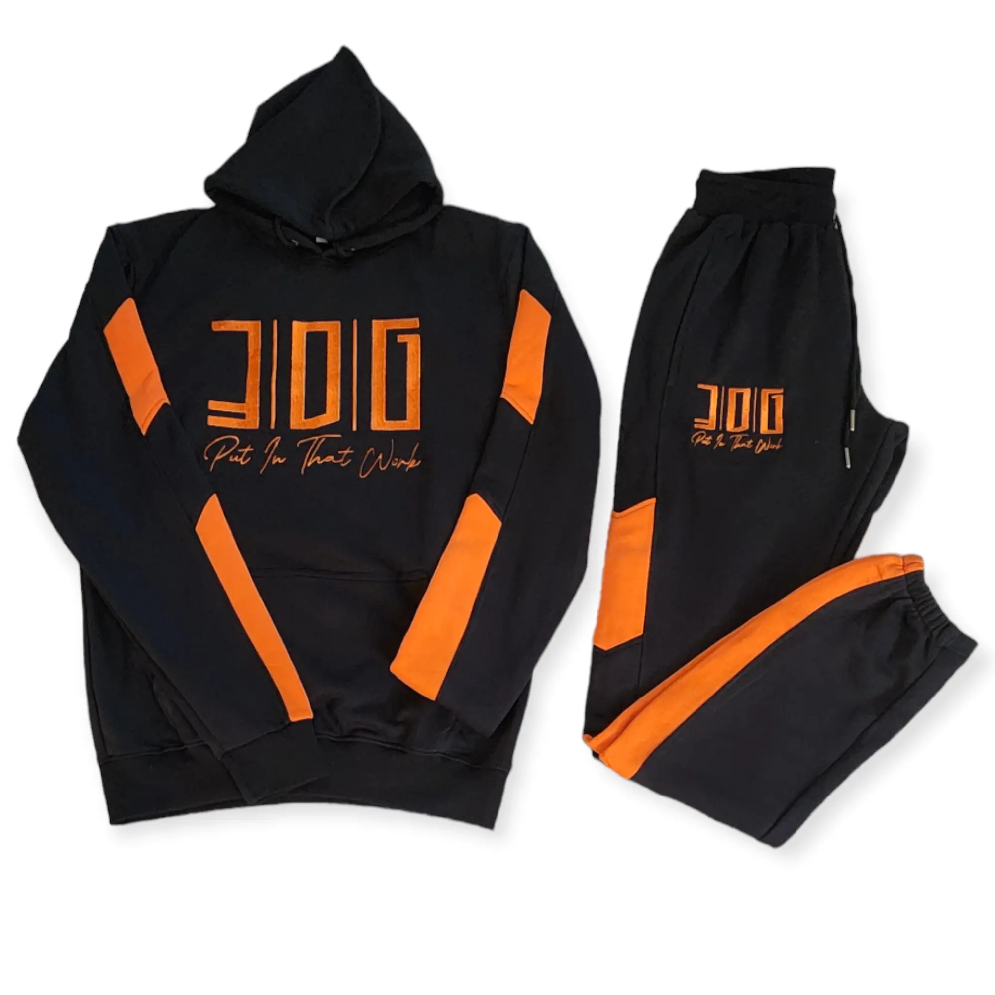3DG® Black & Orange Tracksuit