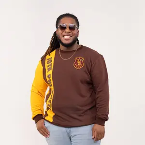 Iota Phi Theta Striped Sweater with Shield