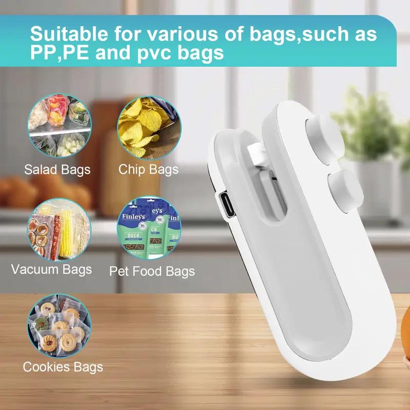 Portable Sealing Machine for Snacks & Potato Chips - Ideal for Unopened Packages - Easy Use & Efficient Sealing Solution