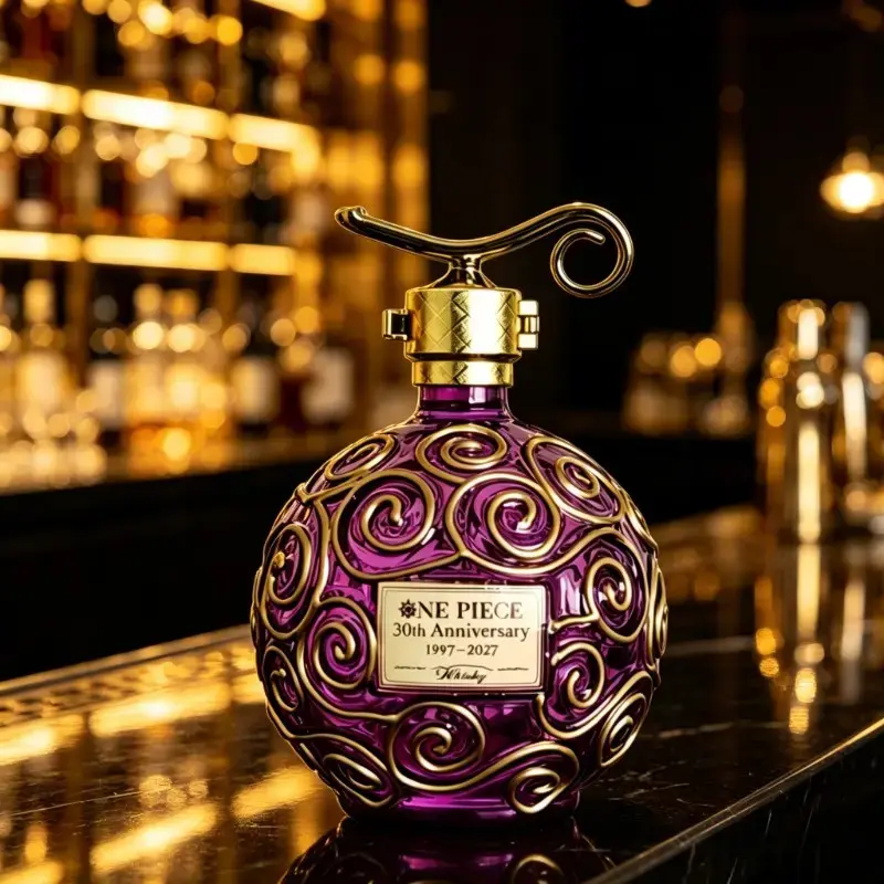 2026 New Swirl Ball Whiskey Decanter - Durable Creative Glass Liquor Bottle, Premium Decorative Barware, Ideal Gift for Him, Home Bar Accessory for Bars & Man Caves