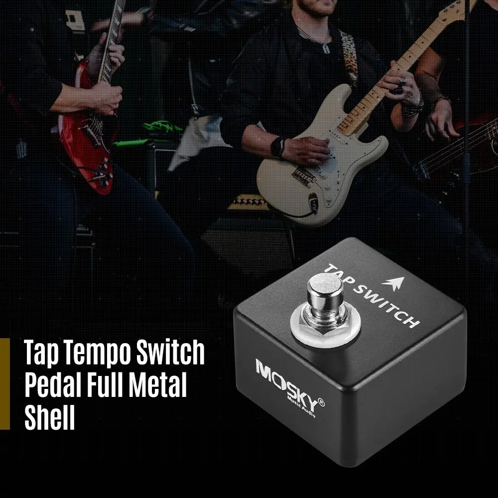 New Universal Tap Switch Guitar Pedal, Momentary Footswitch 1/4" Output