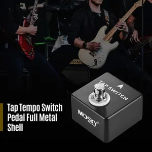 New Universal Tap Switch Guitar Pedal, Momentary Footswitch 1/4" Output