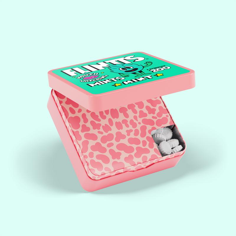 Flintts Mouth Watering Mints: Mint F-Strength 200, Sugar-Free & Vegan, Dry Mouth Mints