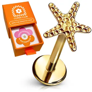 Starfish Flat Back Stud