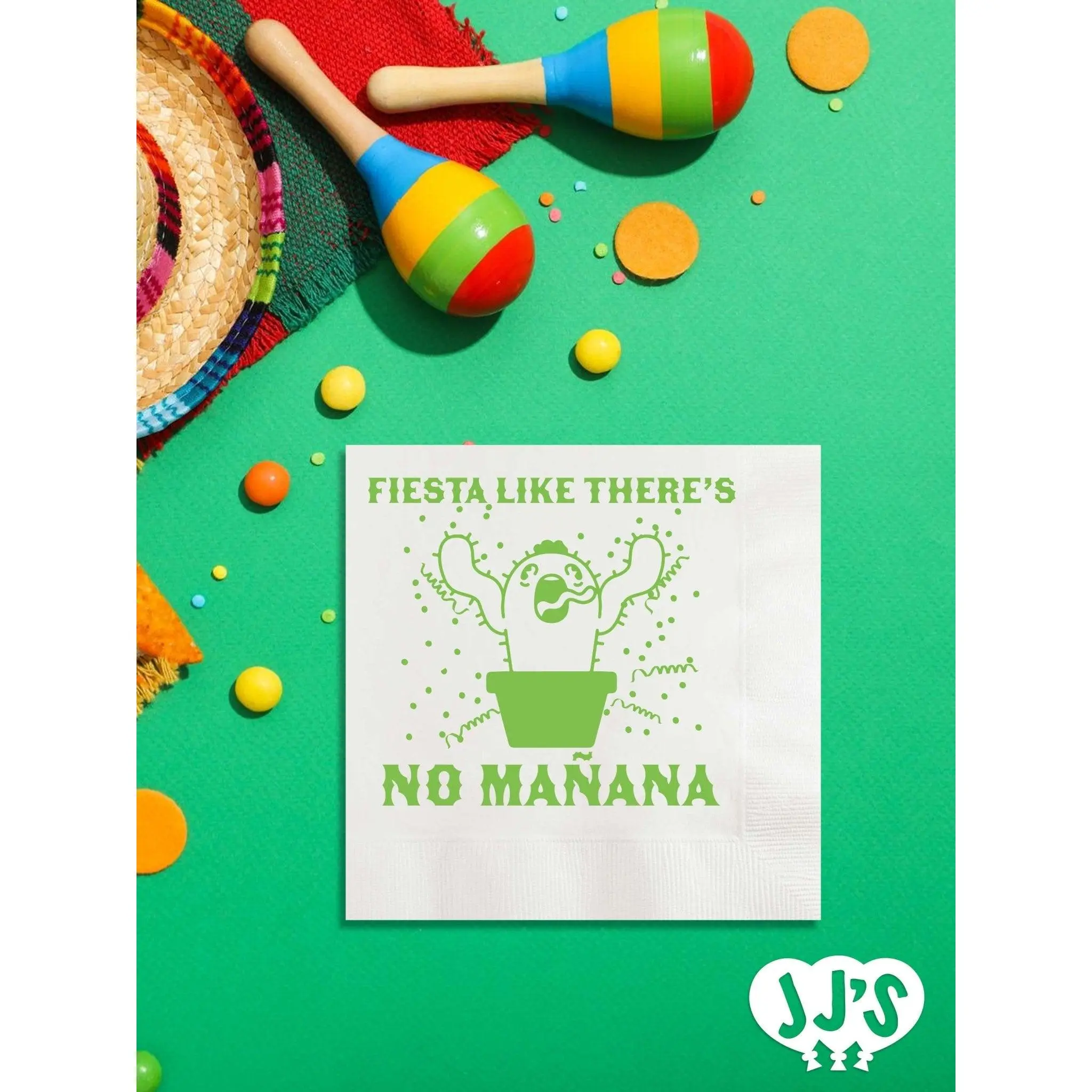 Fiesta Like There's No Manana Custom Napkins