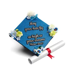 GRADWYSE Once Upon A Time Handmade Graduation Cap Topper Graduation Gifts Graduation Cap Decorations, May Your Hats Fly As High As Your Dreams