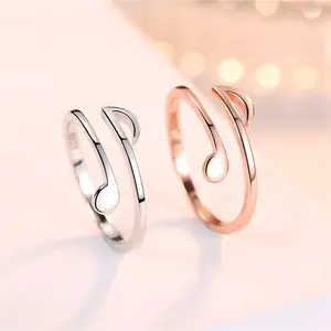 Luxury Jewelry Adjustable Music Rings