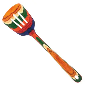 Utensil: Colorful Birch Slotted Wooden Spatula Utensil: Colorful Birch Slotted Wooden Spatula