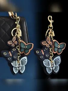 New Fashion Floral Butterfly Keychain, Armpit Bag Accessory, Long Flower Chain, Casual Style, All Seasons, Asymmetrical Design