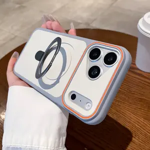 Magnetic Ring Stand Phone Case for iPhone 14 Pro/15 Pro/16 Pro/17 Pro, Compatible with iPhone 14 Pro Max/15 Pro Max/16 Pro Max/17 Pro Max, Protective Shockproof, Accessories