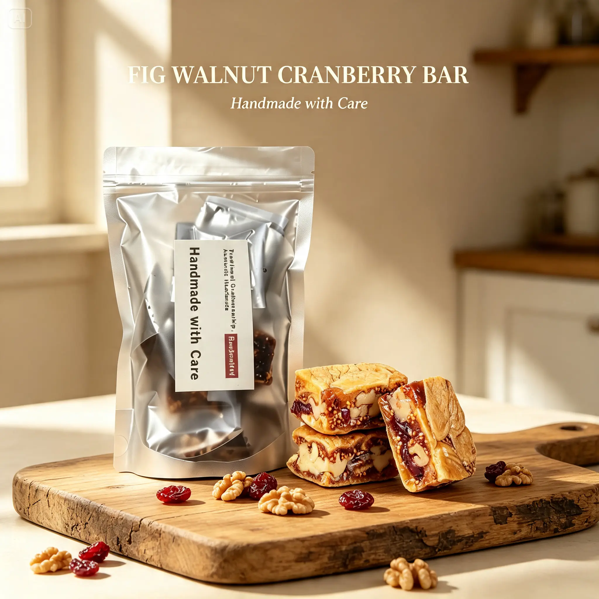 Natural Nut Fruit Pastry | Black Sesame Walnut & Fig Pie