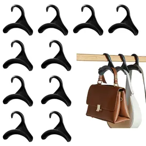 Bag Handbag Hanger Rack, 10pcs Bag Handbag Hanger Hook, Backpack Satchel Purse Plastic Hook Holder, Home Organizer for Wardrobe Closet