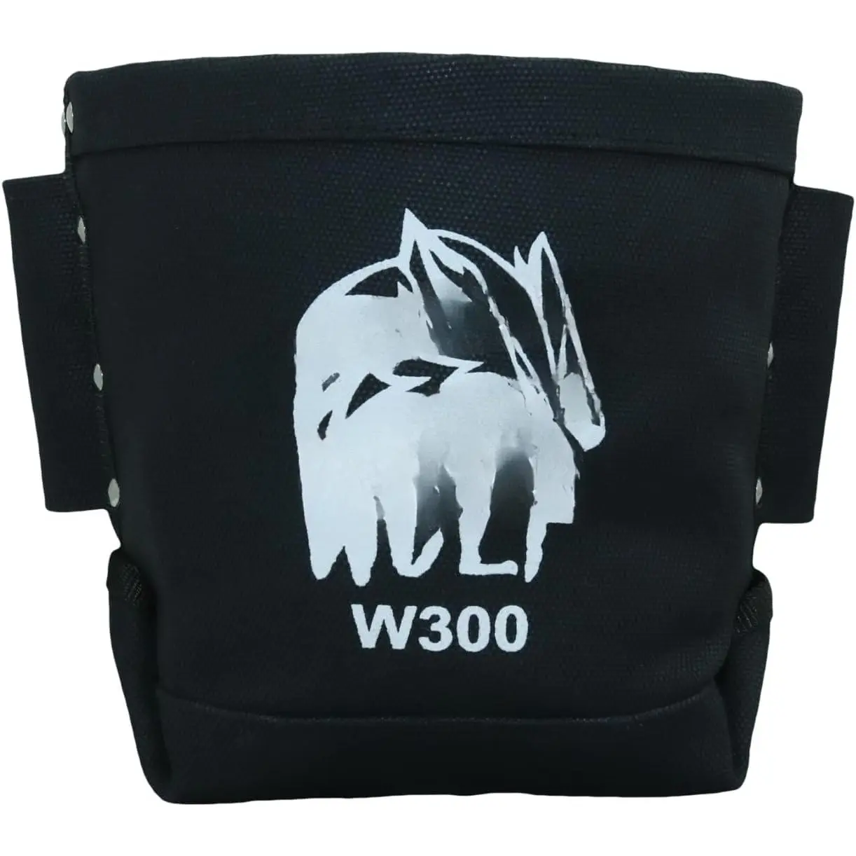 Black Canvas Tool Pouch, Tunnel Belt Loop, Bull Pin Loops & Bolt Bag Tote| Tradesman, Ironworker, Carpenter, 5’’x10’’x9’’