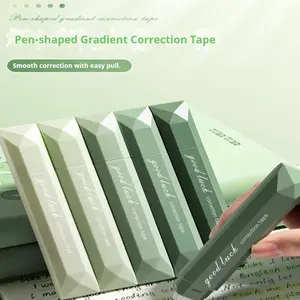 5-Pack Gradient Color Correction Tape, High-Quality Pen-Style Eraser for Students, Large Capacity for Middle Schoolers, Classroom Use, Engaging Visual Appeal