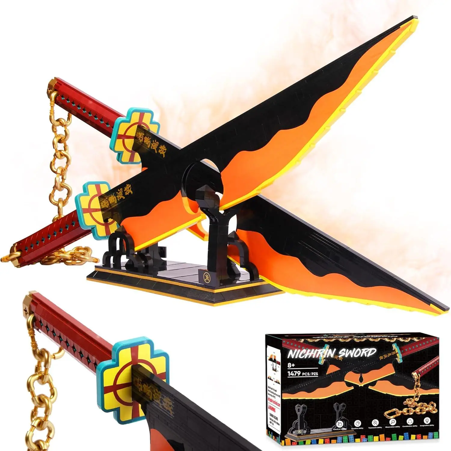 Demon Slayer Zenitsu Katana Collectible STEM Building Blocks Model