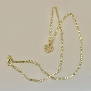 Small Heart Pedant Necklace Gold Plated Available Sizes women s