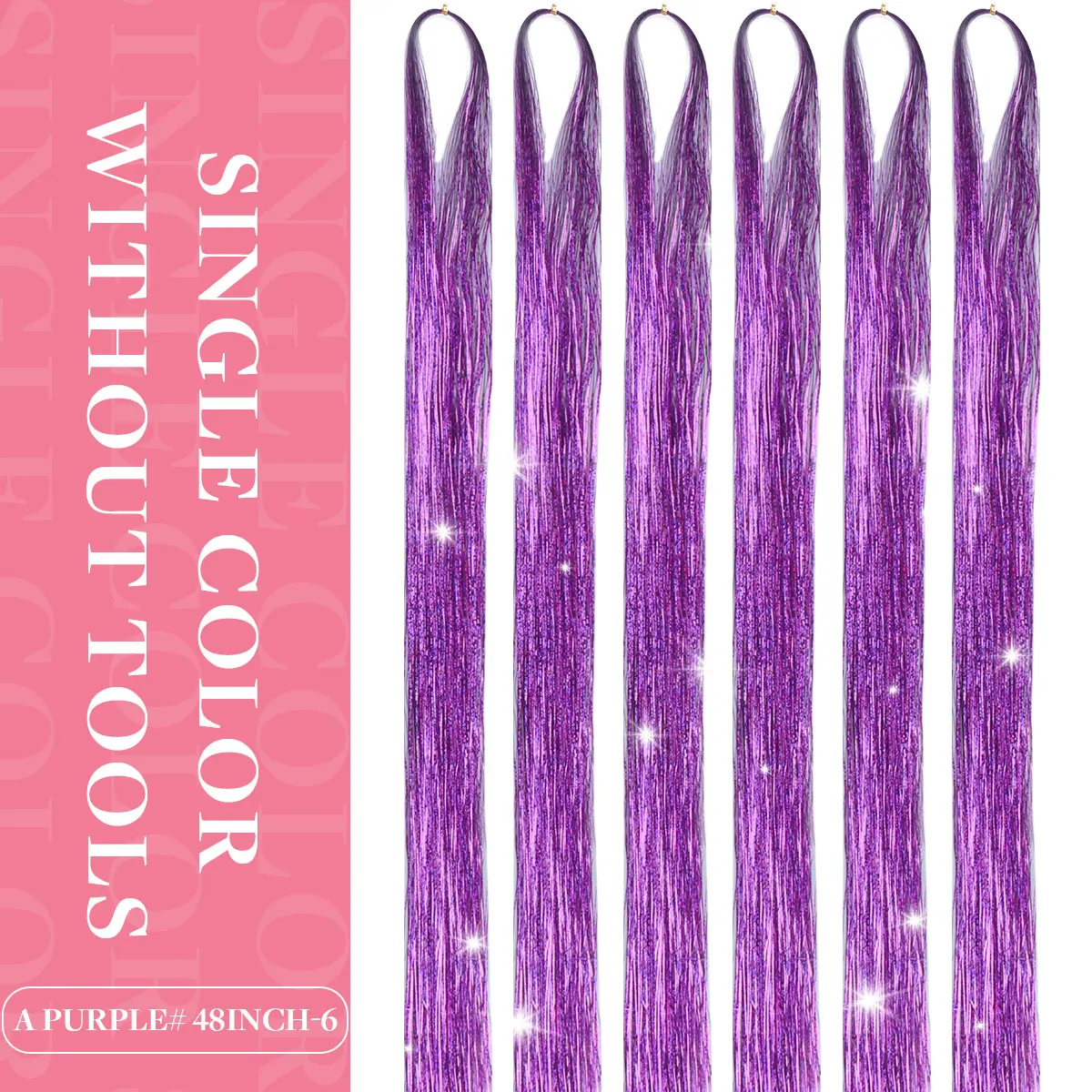 Only Tinsel Witout Tools- Purple