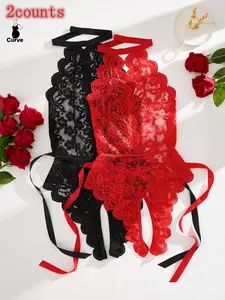 Plus Size Sheer Lace Halter One-Piece Dress, Perfect for Valentine's Day, Bedroom, Photo Shoots, Honeymoon, New Wedding Night