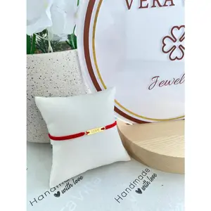 Adjustable String Macrame Love Bar Bracelet