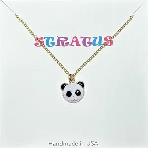 Cute Panda 18 Inch Charm Necklace