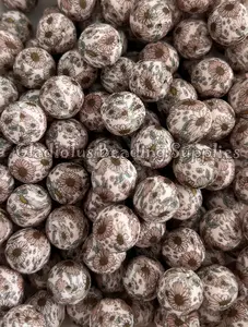 15mm Colorful flower Silicone Beads, Round, DIY Pens, DIY keychain