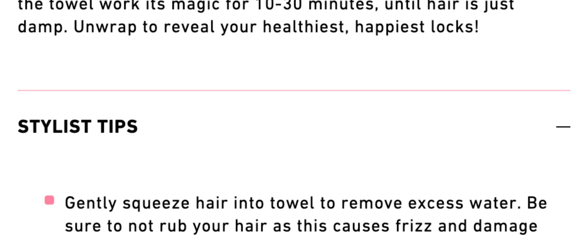 Hair Care Microfiber Towel