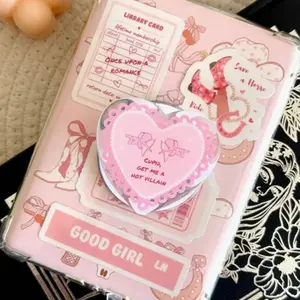 Magnetic Kindle Grip, Cupid Heart Kindle Holder, Bookish Gifts for Readers, Romantasy Booktok phone mount