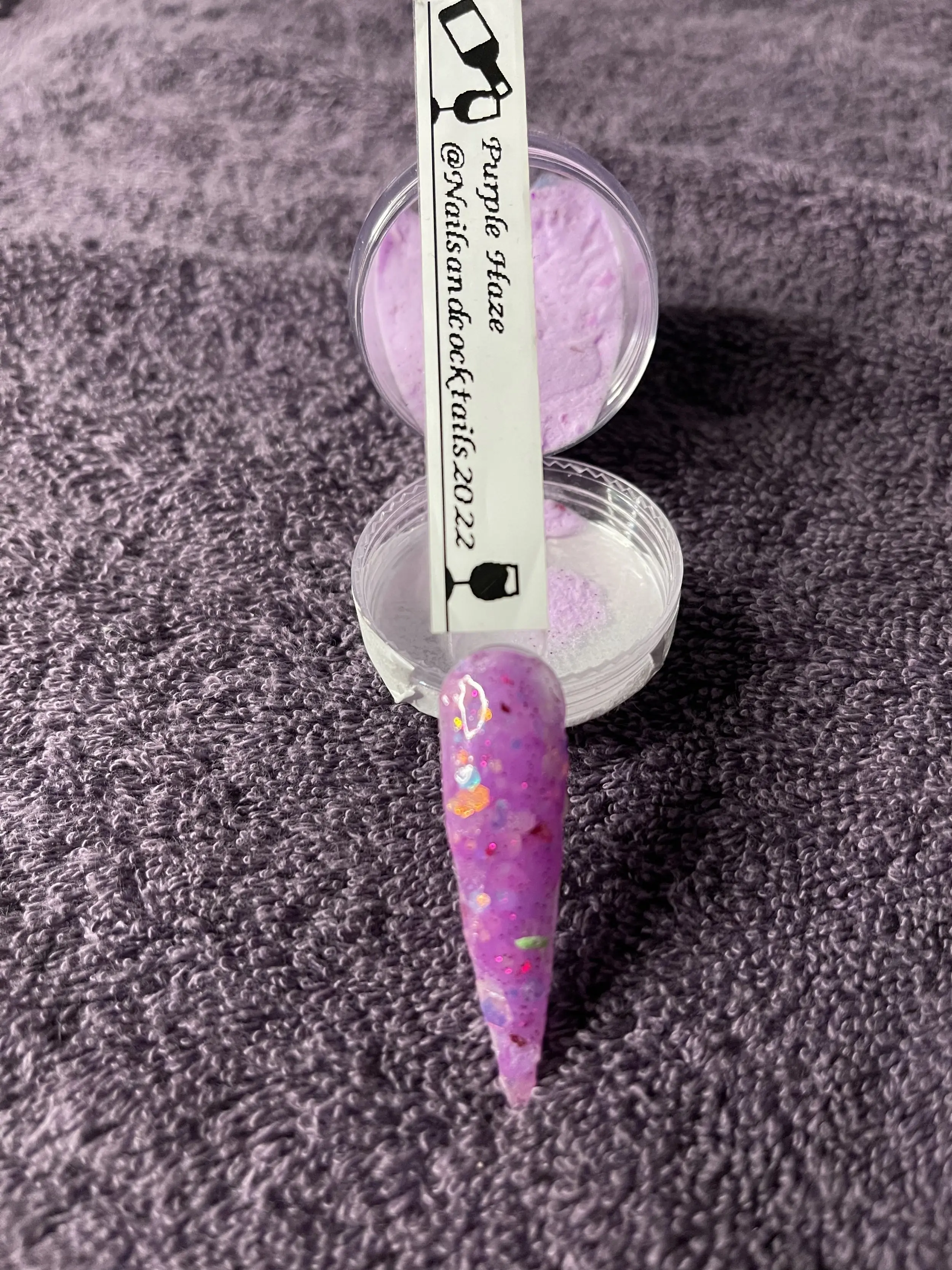 Nails and Cocktails Glow Acrylic Powder -Purple Haze