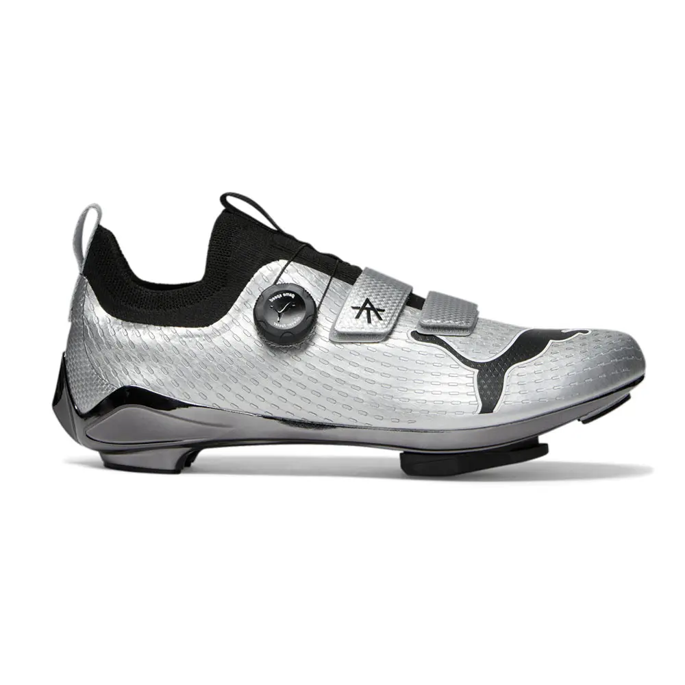 PUMA Mens Pwrspin X Alex Toussant Indoor Cycling Sneakers Shoes - Grey
