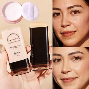2-in-1 Concealer Foundation Stick, Covers Dark Circles, Waterproof and Sweatproof, Creates Flawless Makeup, Perfect Valentine's Day Gift