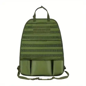 Military-Grade Car Back Seat Organizer: Tactical Accessories, Molle Pouch Storage Bag, Outdoor Self-Driving Hunting Seat Cover Bag
