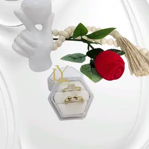 LaYaiBoutique #2056 14k Gold Filled Wedding Ring Set High Quality