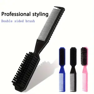1 Piece Double-Sided Hair Brush, Fine Hair Cleaning Brush, 2-in-1 Styling Comb, Portable Fine Tooth Comb, Dual-Use Hair Tool