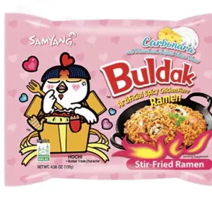 Buldak cheese carbonara noodles