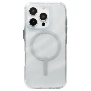 ZAGG Milan Snap Case  for iPhone 16 Pro  White Glitter Swirl