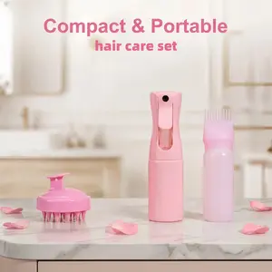 Hair Oil Applicator Bottle with Scalp Massager – Precise Root Care & Relaxing Scalp Massage for Daily Hair Care, Perfect for Women with Dry or Damaged Hair