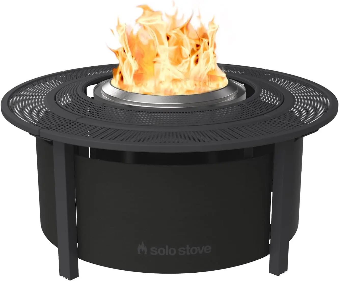 Solo Stove Surround Fire Pit Table Collection, 360° Protective Barrier & Outdoor Tabletop for Compatible Solo Stove Fire Pits, Small & Large Sizes