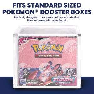 TCG PROTECTORS: Premium Pokémon Booster Box Acrylic Display Case