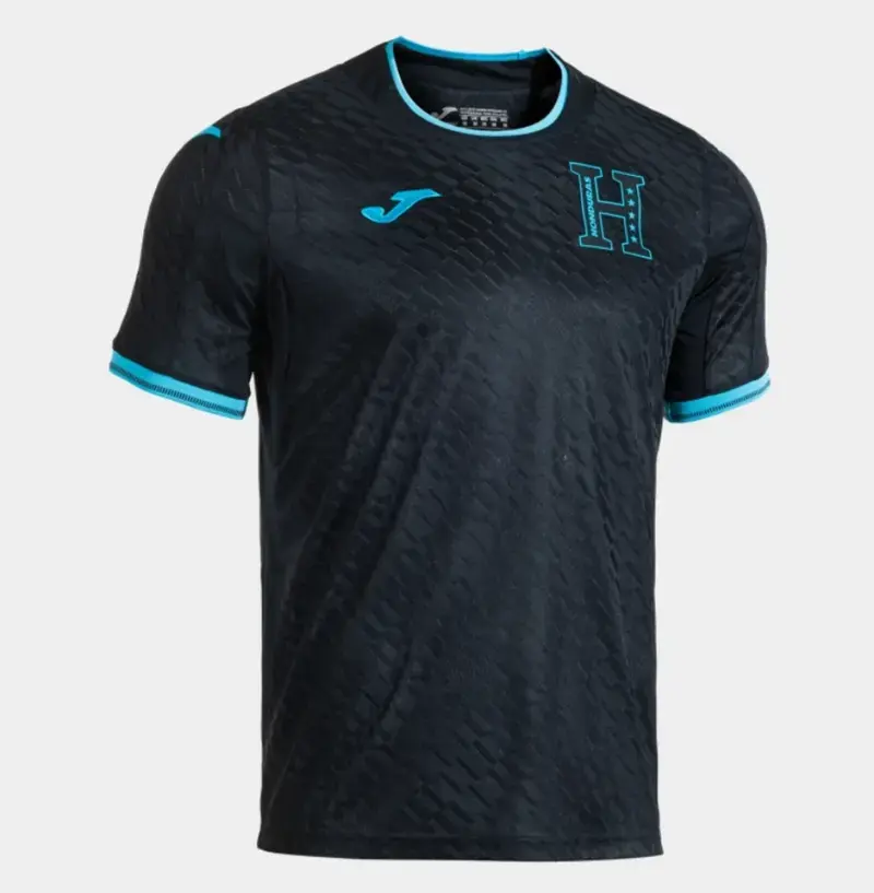 Joma Honduras 2026 Away Jersey Black Sky Blue, Honduras National Team Soccer Jersey, Football Shirt for Men & Women