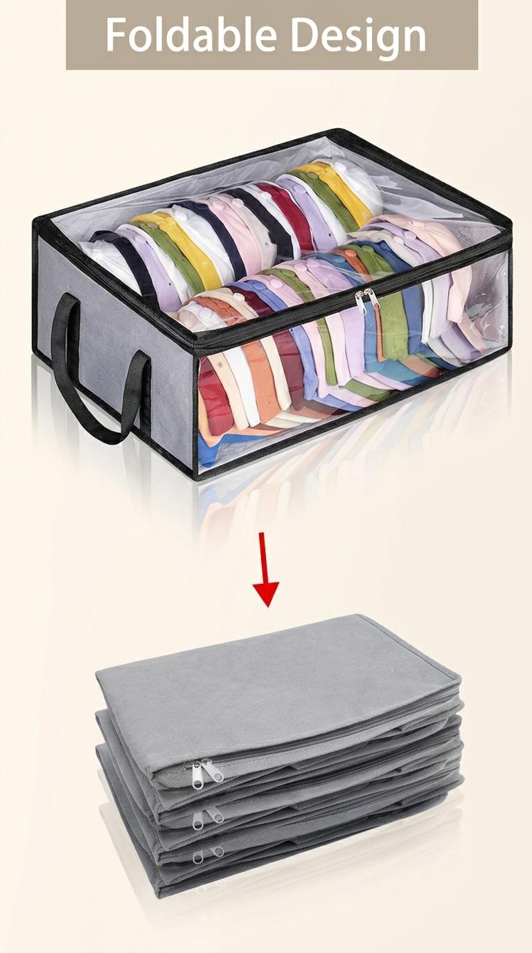 Wide Hat Storage for Baseball Caps Organizer with 2 Sturdy Handles Foldable Hat Bags for Home Travel