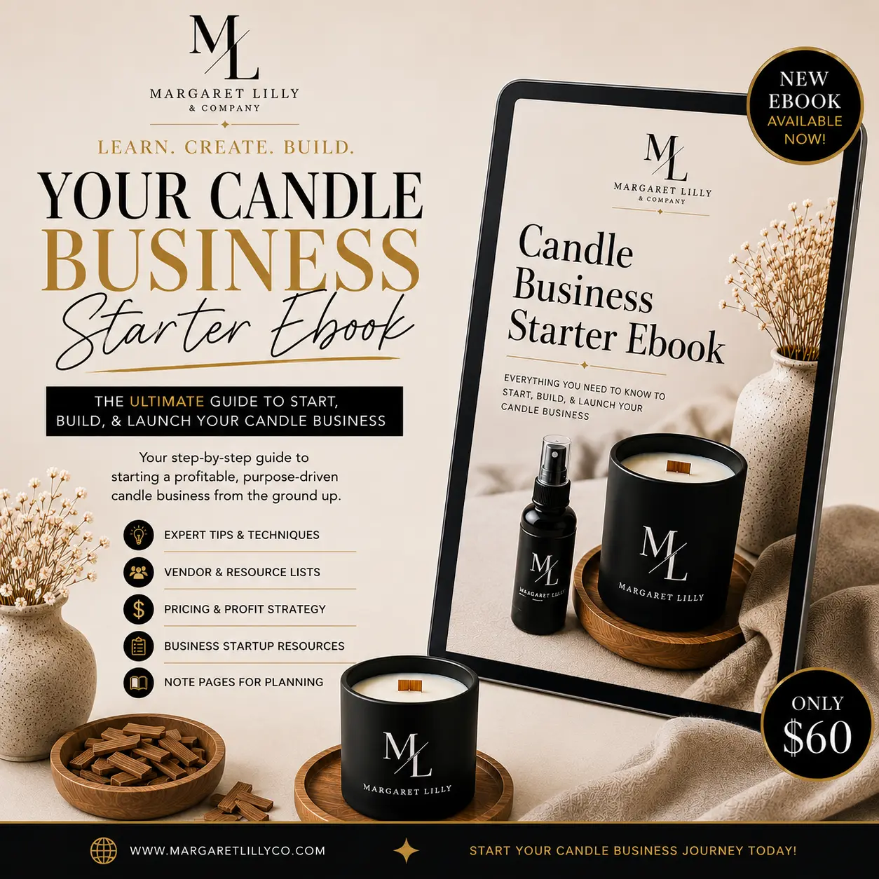 Candle Business Starter Ebook