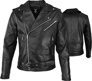 Touch&Torn Leather Motorcycle Jacket for Women Leather Jackets for Rider Bikers