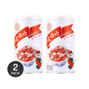 2 Pack WAHAHA Longan Lotus Seed Eight Treasure Congee - Nutritious Breakfast Cereal Grains Instant Porridge 360g Each