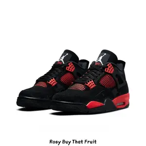 Black & Red Leather Mid-Top Sneakers - Retro Streetwear Shoes with Cushioned Sole, Trendy Unisex Casual Footwear