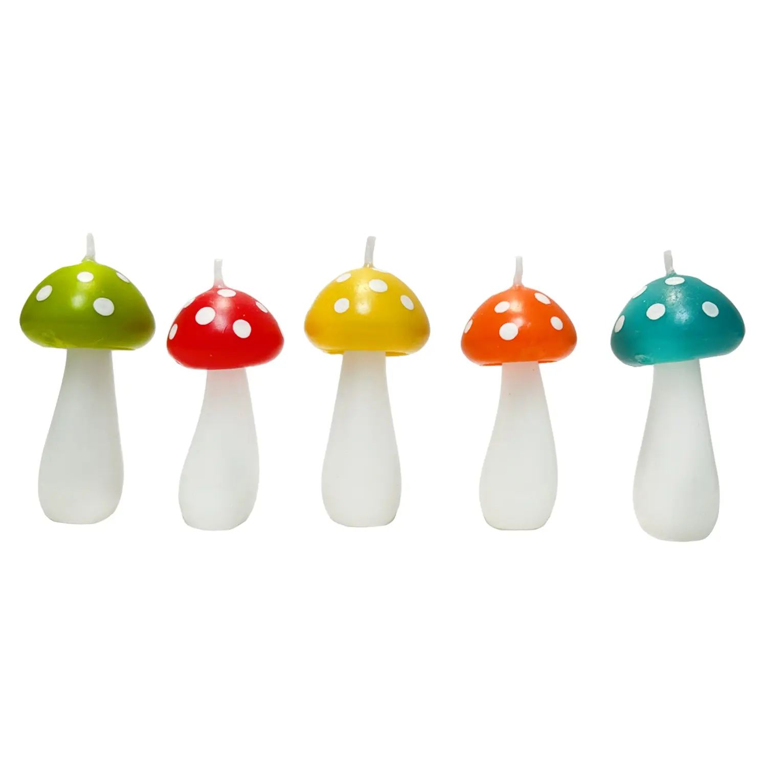Mushrooms Candles 5 pcs Set